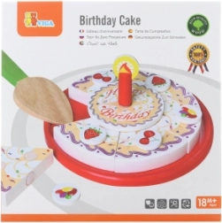 Tarta de cumpleaños de madera para cortar VIGA