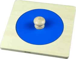 Rompecabezas Montessori de madera con forma de círculo