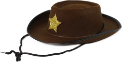 Sombrero vaquero infantil con estrella de sheriff