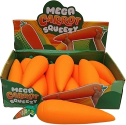Zanahoria antiestrés elástica Mega Squeeze XL jumbo