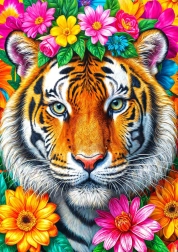 Puzzle ENJOY Rayas y Flores 1000 Piezas