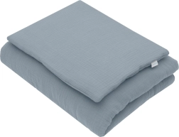 Set de muselina con relleno para bebé 70 × 80 cm azul