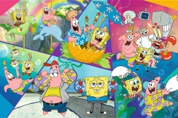 Puzzle de SpongeBob en Fondo de Bikini (300 piezas)