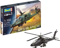 Modelo de plástico de helicóptero REVELL AH-64A Apache 1:100