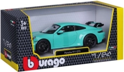 Modelo metálico Porsche 911 GT3 1:24 verde menta de Bburago