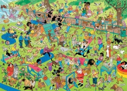 Rompecabezas Jan van Haasteren Parque canino 1000 piezas