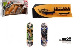 Skateboards de dedos con rampa y herramientas, 2 uds