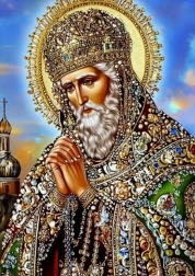Pintura de diamantes Santo patrón 30 × 40 cm