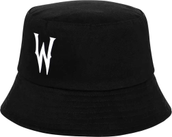 sombrero infantil tipo bucket WEDNESDAY, negro