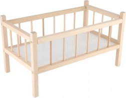 Cuna de madera para muñecas