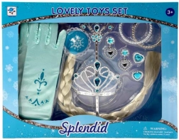 Plejo juego de joyas para princesa con trenza larga