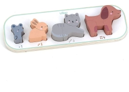 Puzzle encajable Aprendo a contar animales Vilac Sarah Betz