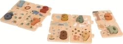 Puzzle de madera para contar con animalitos 2Kids Toys