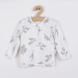 Camisita de algodón para bebé Nicol Ella blanca