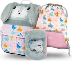 Set escolar BAAGL Zippy Bunny – cartera, estuche y bolsa