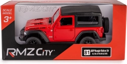 Modelo de coche JEEP Wrangler Rubicon 2021 soft top 1:35 – rojo