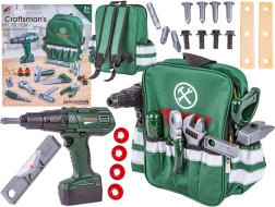 Set de herramientas infantil con mochila y destornillador inalámbrico