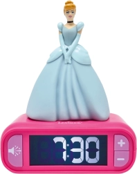 Despertador con luz nocturna 3D de Disney Princesas Cenicienta