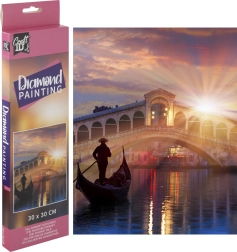 Pintura con diamantes GRAFIX Puente Ponte di Rialto 30 × 30 cm