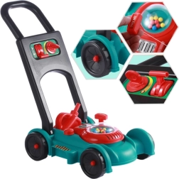 Cortacésped infantil con casco y bidón WOOPIE