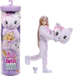 Barbie Cutie Reveal gatito morado – lazo dulce