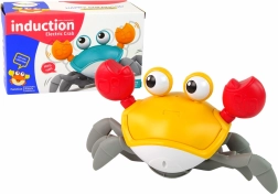 Cangrejo interactivo en movimiento con música – naranja