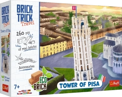 Set de construcción de ladrillos BRICK TRICK Travel – Torre Inclinada de Pisa (260 piezas)