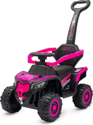Correpasillos eléctrico infantil con barra de empuje rosa BABY MIX Ruggy