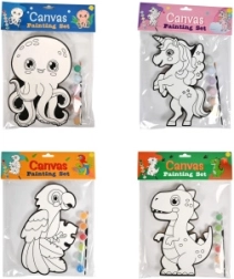 Pintura de un cuadro de madera con animalito – set creativo para niños