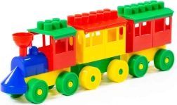 Juego de trenes de plástico de colores para niños de 3+ años