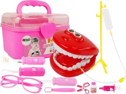 Set médico infantil – dentista con maletín, soporte de goteo y accesorios