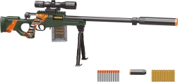 Rifle infantil AWM con cartuchos y proyectiles de espuma, 76 cm