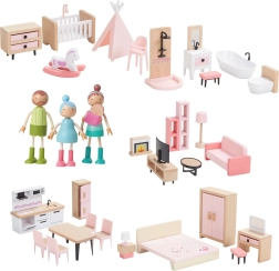 2Kids Toys conjunto de muebles con familia 5 en 1