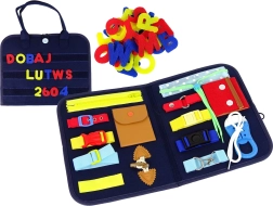 Tablero sensorial manipulativo para niños