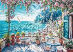 Puzzle terraza con vista al mar 1000 piezas SCHMIDT