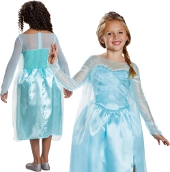 Disfraz infantil Disney Frozen Elsa para altura 124–135 cm (7–8 años)