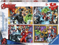 Puzzle Ravensburger Marvel: Avengers 4x100 piezas