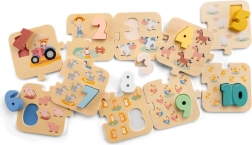 Puzzle Aprendemos los números Granja