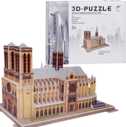 Puzzle 3D de la catedral de Notre‑Dame, 77 piezas
