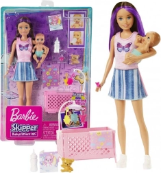 Barbie Skipper Niñera – cuna y bebé set de juego