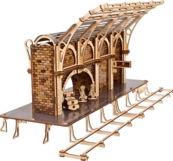Ugears rompecabezas mecánico 3D de madera HARRY POTTER – andén de tren