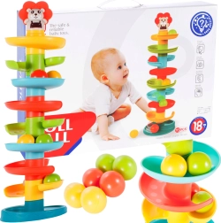 Divertido tobogán con pelotas de 60 cm