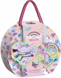 Set creativo 2 en 1 Unicorn – pintura de diamantes y fabricación de pulseras