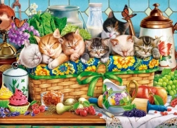 Puzzle CASTORLAND Gatitos dormitando 200 piezas