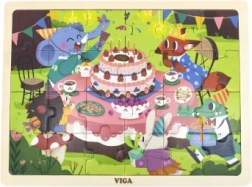 Puzzle de madera fiesta de cumpleaños 24 piezas VIGA