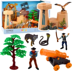 Set de vaquero del Oeste con figuras
