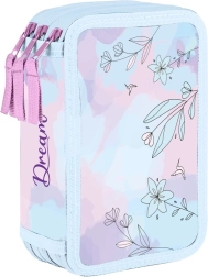 Estuche escolar de tres pisos Colibrí