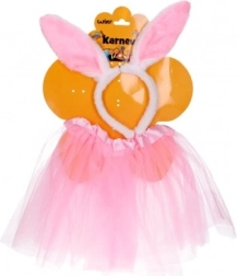 Set de carnaval de conejito rosa