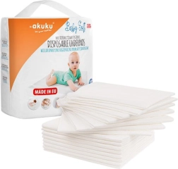 Empapadores higiénicos desechables Akuku Baby Soft 40 × 60 cm, 15 uds