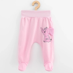 Polodupačky de algodón para bebé New Baby Happy Elephant rosas